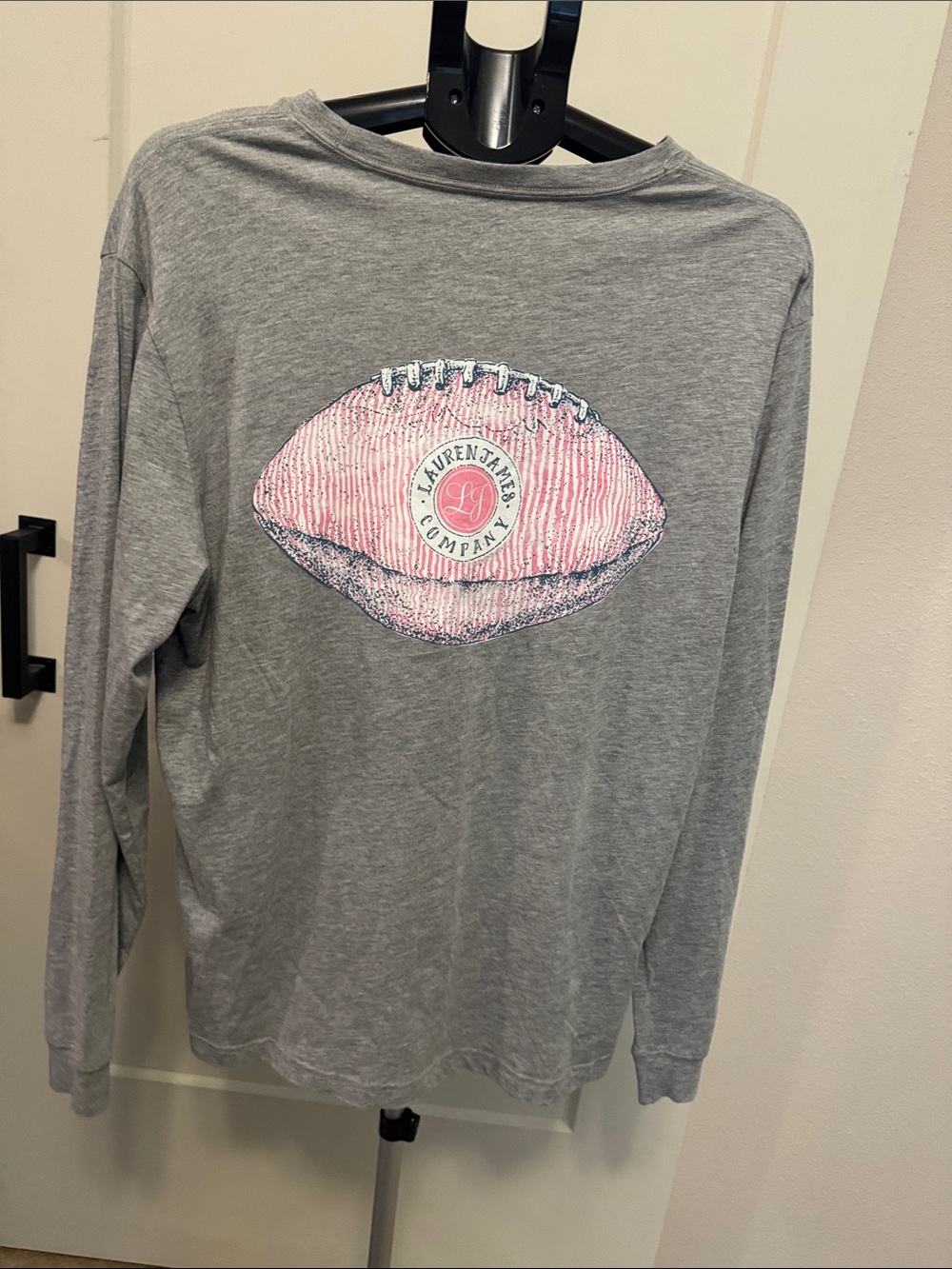 Lauren James Light Heather Gray Long-Sleeve Pocket Tee - Picture 5 of 5